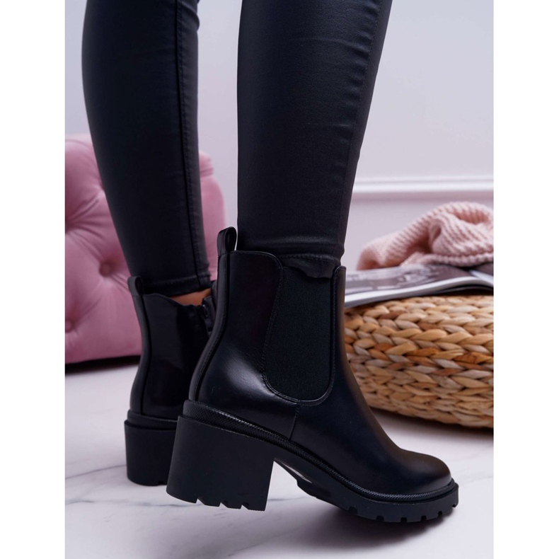 Bottines noires Disquared pour femme le noir 2
