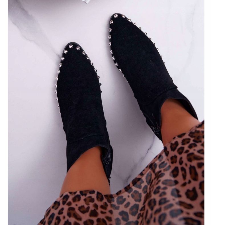 Boots femme Sobery noires à jets 2