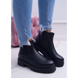 SEA Bottes pour femmes à talon plat Warm Black Orion le noir 1