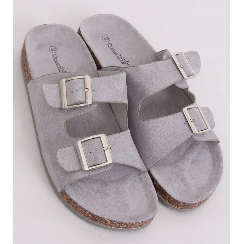 Chaussons scholki gris BL3100-SF Gris 1