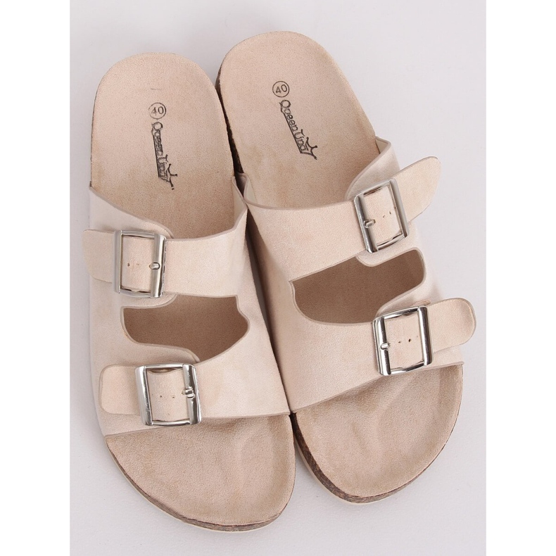 Chaussons scholki beiges BL3100-SF Beige 2