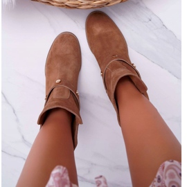 Boots Femme Laura Messi 1890 Cuir Daim Dark Camel Darmah brun 3