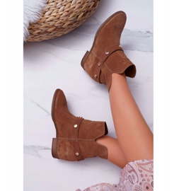 Boots Femme Laura Messi 1890 Cuir Daim Dark Camel Darmah brun 6