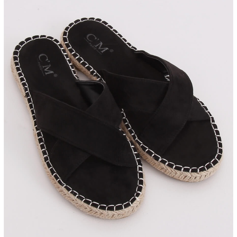 Chaussons Espadrilles Noir 499-35 Noir 1