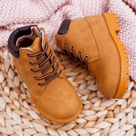 FRROCK Bottes de trappeur pour enfants avec une fermeture éclair Camel Dexter brun 4