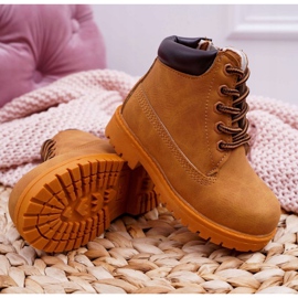 FRROCK Bottes de trappeur pour enfants avec une fermeture éclair Camel Dexter brun 5