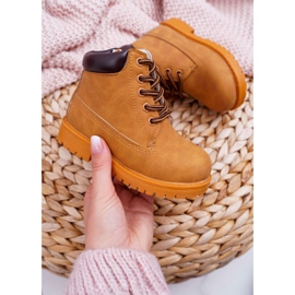 FRROCK Bottes de trappeur pour enfants avec une fermeture éclair Camel Dexter brun 6