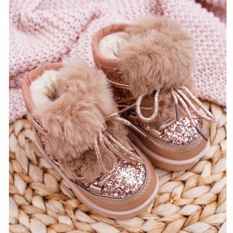 FRROCK Bottes De Neige Enfant Avec Fourrure Champagne Minnie Mouse rose 2 FRROCK Bottes De Neige Enfant Avec Fourrure Champagne Minnie Mouse rose 2