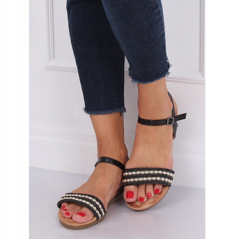 Sandales noires pour femmes HT-68 Noir le noir 1