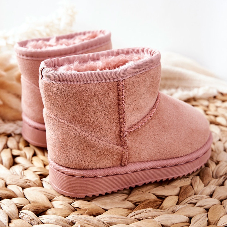Bottes de neige chaudes pour jeunes enfants Pink Gooby rose rose 1