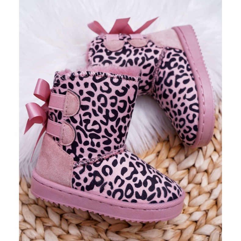 FRROCK Bottes De Neige Enfant Avec Fourrure Rose Fiona 2