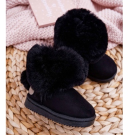 FRROCK Bottes de neige pour enfants avec fourrure Noir Kiks le noir 2 FRROCK Bottes de neige pour enfants avec fourrure Noir Kiks le noir 2