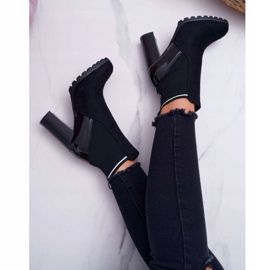 FRERY Bottines femme à talon Daim Noir Fenem le noir 3