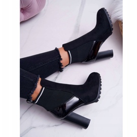 FRERY Bottines femme à talon Daim Noir Fenem le noir 4