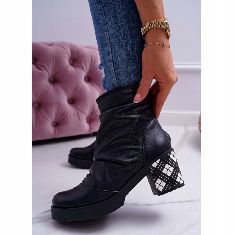 Bottines Cuir Femme Maciejka Noir 04216-01 1