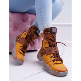 Bottes Femme Cuir Maciejka Jaune 04218 brun 4