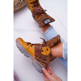 Bottes Femme Cuir Maciejka Jaune 04218 brun 6