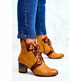 Bottes Femme Cuir Maciejka Jaune 03194 brun multicolore 1