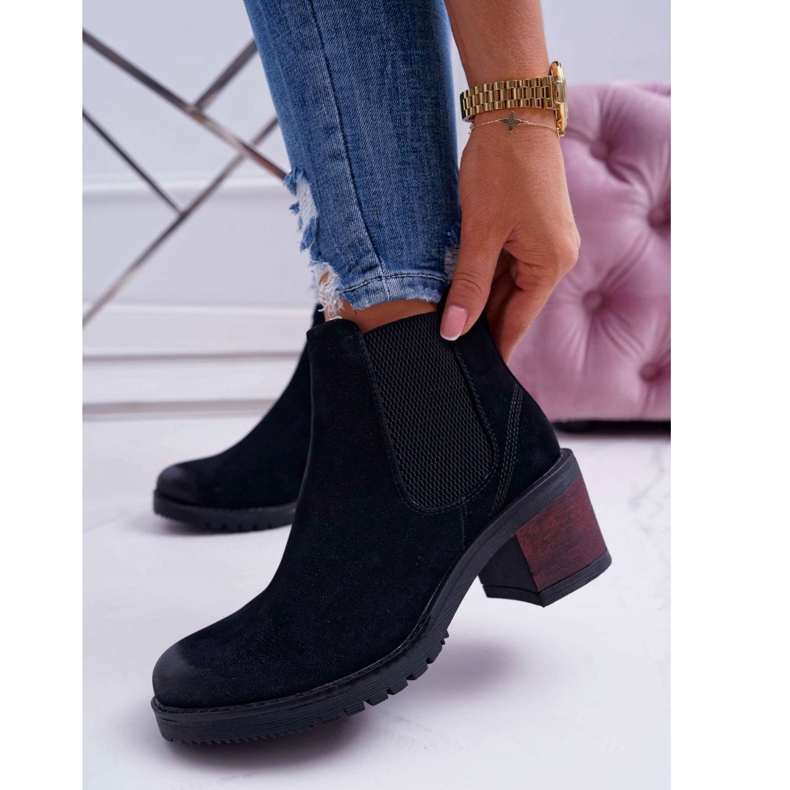 Bottes Pour Femmes À Talons Hauts Sergio Leone Noir BT702 1