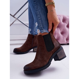 Bottines Femme À Talons Hauts Sergio Leone Marron BT702 brun 1