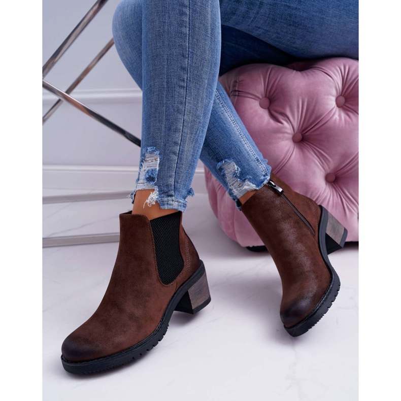 Bottines Femme À Talons Hauts Sergio Leone Marron BT702 brun 2