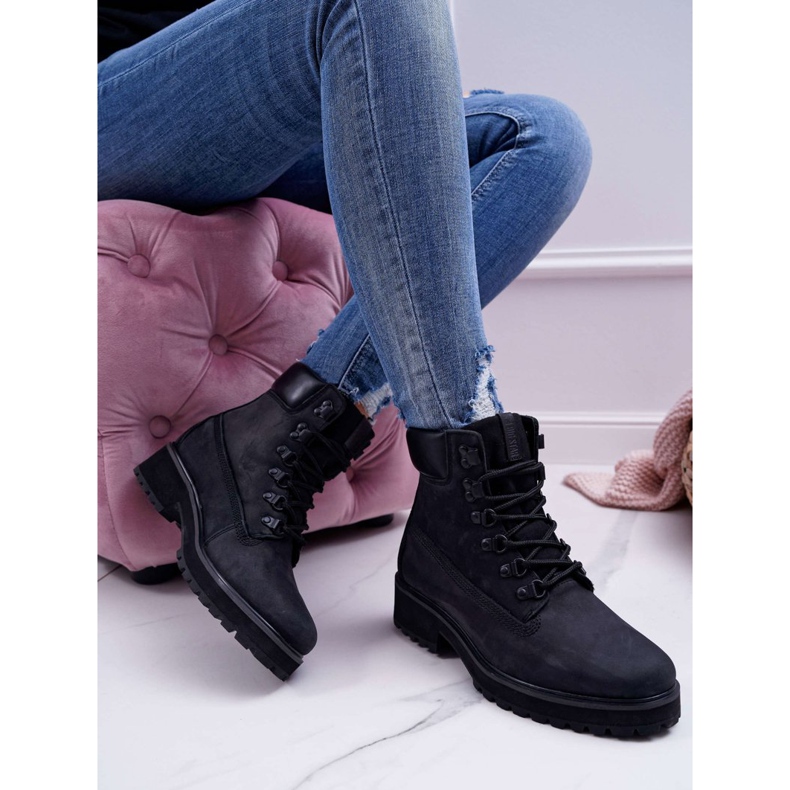 Bottes Femme Trappeurs Big Star Noir EE274033 1