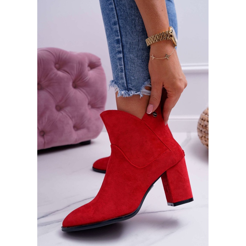 Bottes Pour Femmes À Talons Hauts Sergio Leone Rouge BT525 1