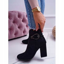 Bottines Femme À Talons Hauts En Daim Tola S.Barski le noir 1
