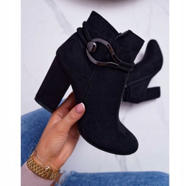 Bottines Femme À Talons Hauts En Daim Tola S.Barski le noir 6