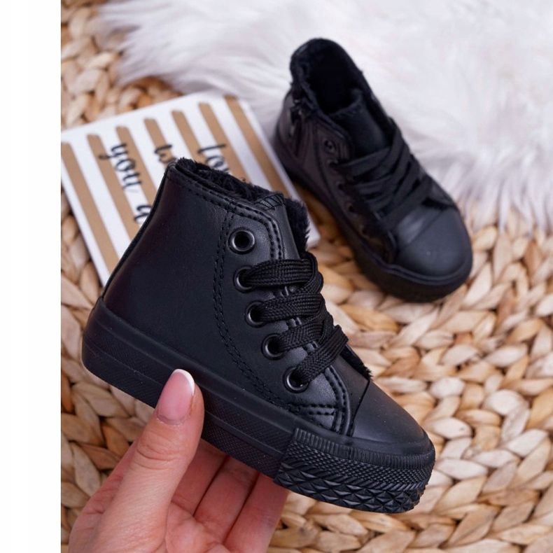 FRROCK Baskets hautes chauffantes noires Filemon pour enfants le noir 2 FRROCK Baskets hautes chauffantes noires Filemon pour enfants le noir 2