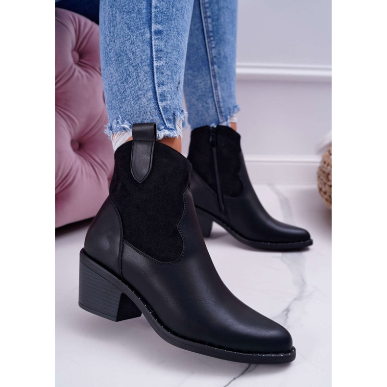 S.Barski Bottes Cowboy Noires Femme Barski 30-20 2