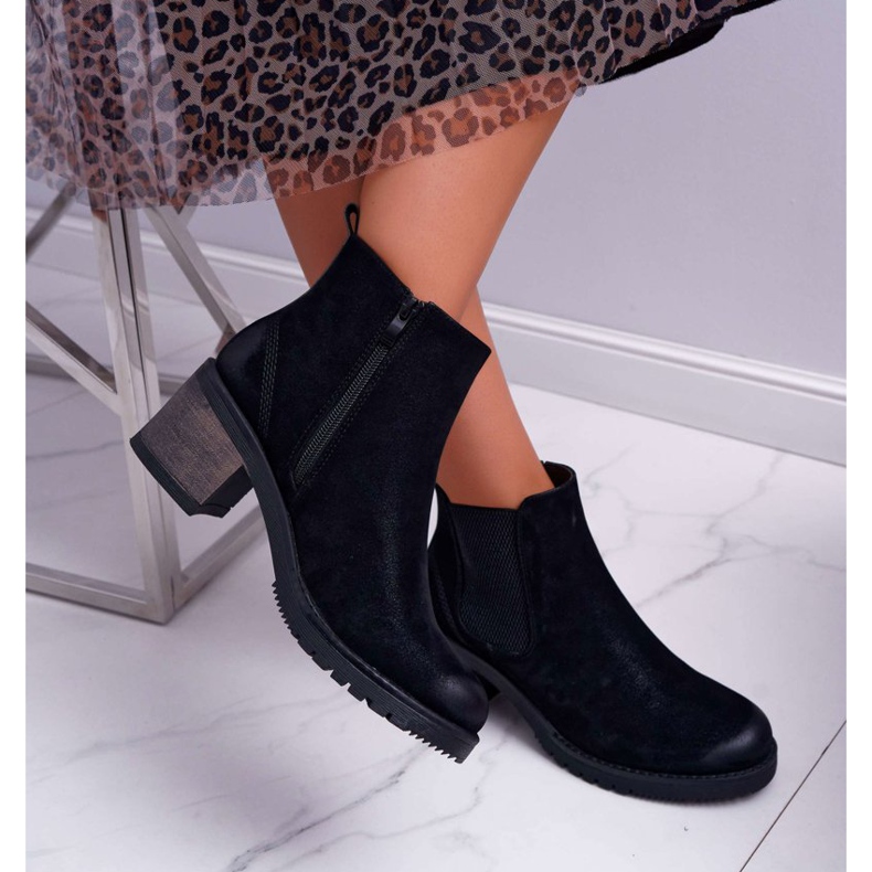 Bottes à talons hauts pour femmes Sergio Leone Noir Br BT702 2