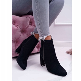 FE1 Bottines Femme Talon Haut Noir Domeno le noir 2 FE1 Bottines Femme Talon Haut Noir Domeno le noir 2