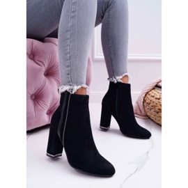 FE1 Bottines Femme Talon Haut Noir Domeno le noir 1 FE1 Bottines Femme Talon Haut Noir Domeno le noir 1
