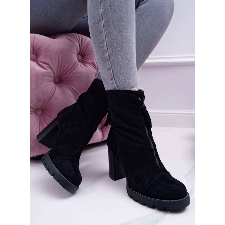 FRERY Bottines Femme à Talon Noir Frann le noir 2