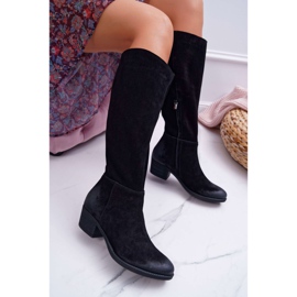 Bottes Femme Laura Messi 2071 Cuir Daim Noir This Love 1