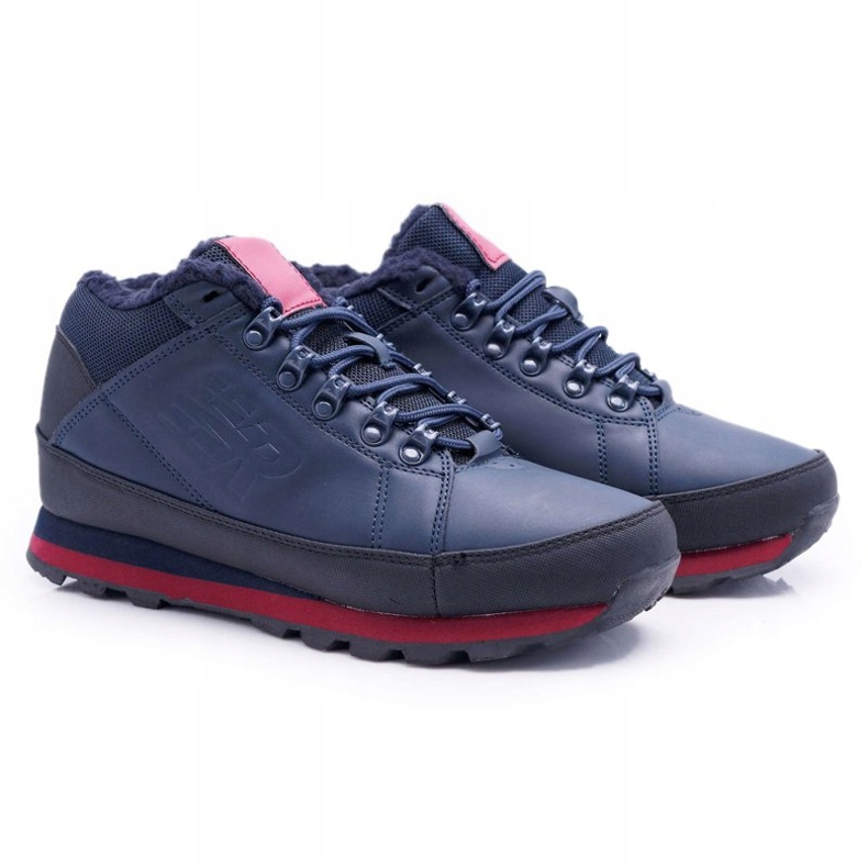 Chaussures Trekking Homme Haute Outdoor Bleu Marine Noriginals rouge 1