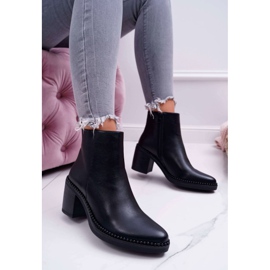 IdealDept Bottes À Talons Pour Femmes Duo Noir le noir 1