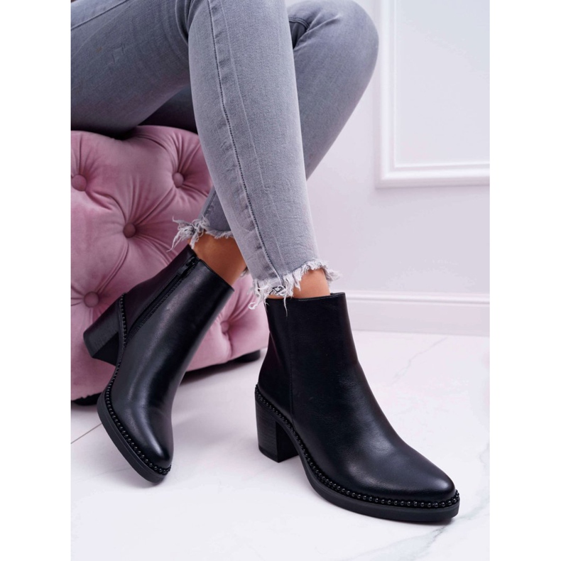 IdealDept Bottes À Talons Pour Femmes Duo Noir 2