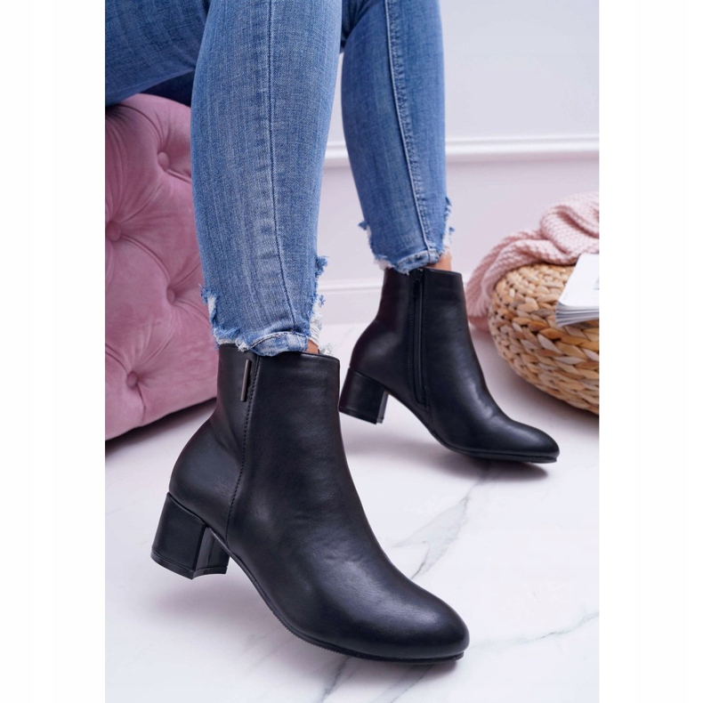 EVE Bottes Noires Pour Femmes À Talon Chaud Fiorelli le noir 2 EVE Bottes Noires Pour Femmes À Talon Chaud Fiorelli le noir 2