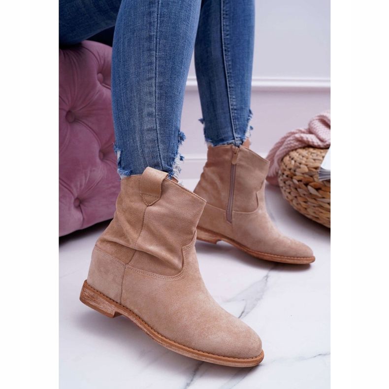 MSMG Bottines Femme Beige Ellen 1 MSMG Bottines Femme Beige Ellen 1
