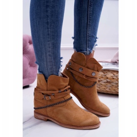 MSMG Bottines Femme A3705 Camel Lucky brun 3