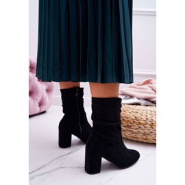 FRJ Bottes À Talons Pour Femmes En Daim Noir Sans Fin le noir 3