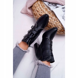 FJ1 Bottes À Talons Pour Femmes Avec Boucles Noir Finbas le noir 5