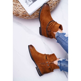 Vinceza Bottines en daim pour femmes Hidden Wedge Camel Mirley brun 3