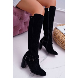 Bottines Femme Talon Daim Big Star EE274520 noir 2