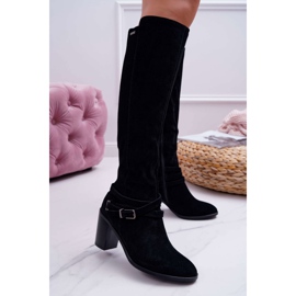 Bottines Femme Talon Daim Big Star EE274520 le noir 1