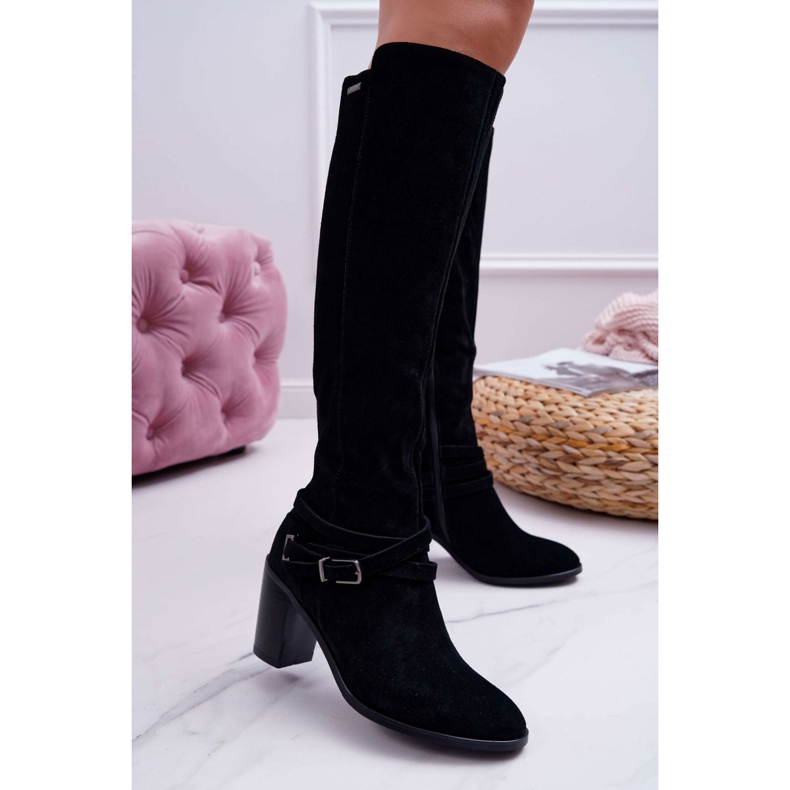 Bottines Femme Talon Daim Big Star EE274520 noir 1