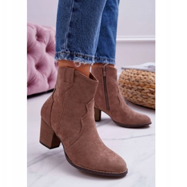 BUGO Bottines Femme Talon Cowboy Boots Kaki Nutriso 1 BUGO Bottines Femme Talon Cowboy Boots Kaki Nutriso 1