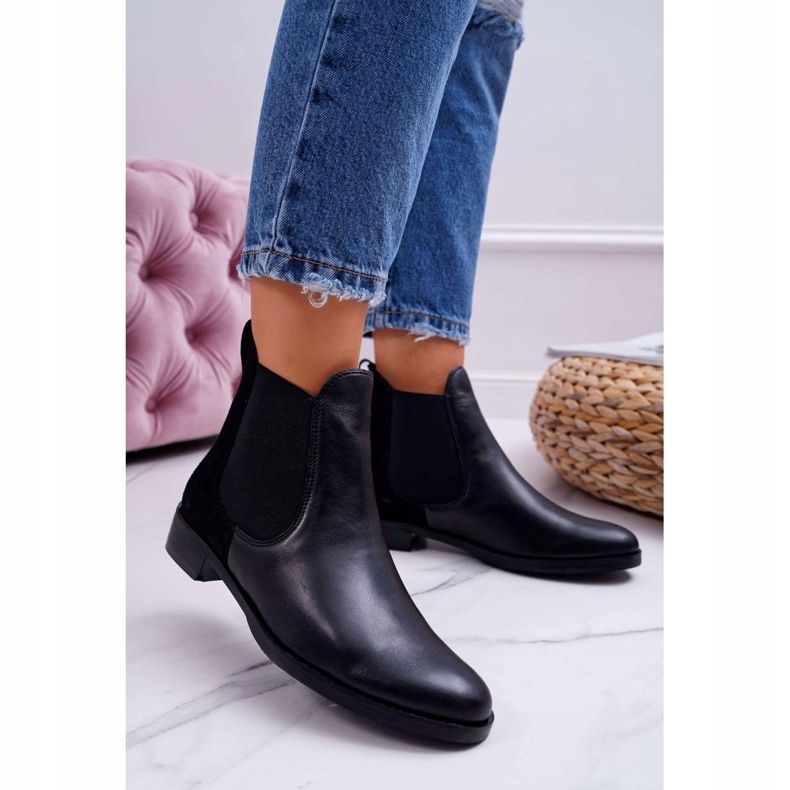 Bottes Jodhpur en cuir pour femmes Maciejka Noir 04359 1
